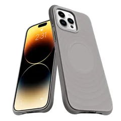 iPhone 14 ProMax ケース MagSafe対応 シリコン 耐衝撃 アイフォン14 ProMax 薄型 スマホケース バンパー カバー 米軍MIL規格取得 ストラップホール付き 衝撃吸収 ワイヤレス充電対応 柔軟 擦り傷防止（チタンオリジナルカ