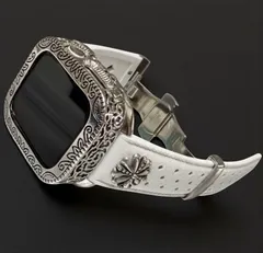 AppleWatchカスタム　フッ素ラバー　バンド　彫刻カバー　ケース　アップルウォッチ用　ベルト　44 45 46 49 SE 　Ultra 104