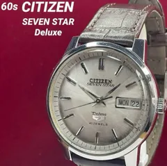 60s CITIZEN SEVEN STAR 自動巻 フルーテッドベゼル 腕時計 60s CITIZEN SEVEN STAR 自動巻 フルーテッドベゼル 腕時計