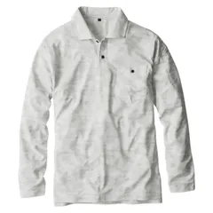 コーコス信岡 GLADIATOR MAXDRY エアーUV+ 軽量 長袖 ポロシャツ カモグレー 3L G-1638 汗ジミ抑制 胸ポケット 袖ポケット 脇消臭 UVカット