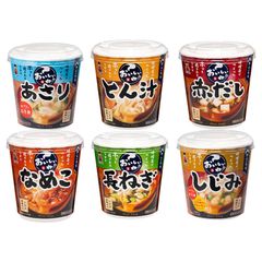 ＜選べる＞ 神州一味噌 おいしいね!! シリーズ 6個入り×3ケースセット 計18個 【 あさり しじみ とんじる なめこ 長ねぎ 赤だし】