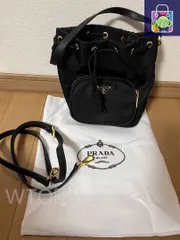 PRADA ブラック ナイロン ショルダーバッグ