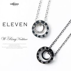 ネックレス メンズ リング リングネックレス チェーン チェーンネックレス リングモチーフ リングトップ シルバー シンプル おしゃれ プレゼント ギフト ペア おそろい ブラック ジェネレス