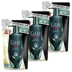 【公式】(3個)クリア フォーメン トータルケア スカルプシャンプー つめかえ用 280g ユニリーバ (D)