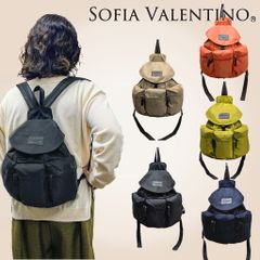 【軽量リュック】ソフィアバレンティノ SOFIA VALENTINO レディース 撥水 A4収納 縦長ポケット付き 通勤 通学 旅行 お出かけ シンプルデザイン 49F4-00