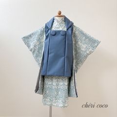 【完成品特別価格】ウィリアムモリス　七五三　セパレート着物　被布
