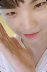 【中古】コレクションカード(男性) SEVENTEEN/WOOZI(ウジ)/裏面グレー・水色/CD「7th Mini Album ： Heng：garae (胴上げ)」(NET Ver.)封入特典フォトカード