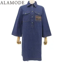 GUCCI(グッチ) デニム ワンピース ワンピース アパレル ファッション 衣類 42 コットン ブルー青 625069 レディース 40802136076【中古】【アラモード】 GUCCI(グッチ) デニム ワンピース ワンピース アパレル ファッション