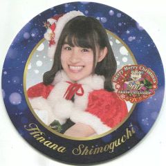 [중고] 코스터 (여성) 하구 히나나 2017 크리스마스 코스터 AKB48 CAFE & SHOP 크리스마스 디저트 메뉴 주문 특전