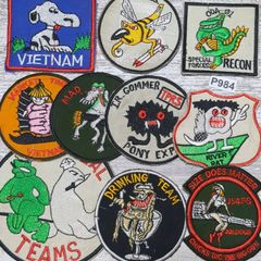 ★P984 キャラクター ベトナム 戦争 ワッペン 10枚 米軍 サバゲー ミリタリー 軍物 古着 