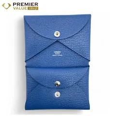 HERMES 人気のシェーブル革⭐︎ガルヴィデュオ エルメス Hermes HERMES コインケース カルヴィデュオ CALVI DUO