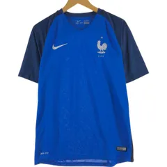 古着 ナイキ NIKE DRI-FIT フランス代表 Vネック サッカーユニフォーム ゲームシャツ メンズM相当/eaa544342