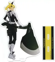 【中古】アクリルスタンド・アクリルパネル 四ノ宮キコル 特大アクリルスタンド 「怪獣8号 描き下ろし 戦う背中ver. 当たり付き一撃コレクション メタリック缶バッジ」