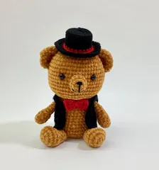 ハマナカ　編みぐるみが編みたくなる糸　シルクハットの1玉くまちゃん　着せ替え　キット