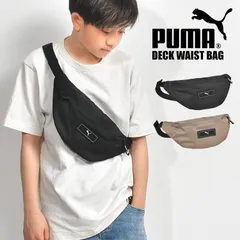 ボディバッグ プーマ PUMA ショルダーバッグ 斜めがけ メンズ ジュニア 子供 キッズ 小さめ ミニ 薄型 軽い 黒 ブラック 091318 スポーツ ブランド 小学生 中学生 男子 男の子 大人 レディース ウエスのサムネイル