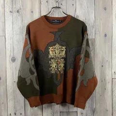 OLD VALENTINO ヴァレンティノ アート柄 ニット セーター Mのサムネイル