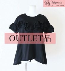 【アウトレットNeige 公式】Neige, トップス, フリル, Tシャツ,OTP50209BK1