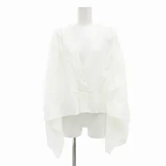 アストラット ASTRAET 美品 変形ブラウス シャツ ギャザースリーブ 白 ホワイト /UO ■GY09のサムネイル