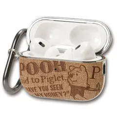 【数量限定】AirPods Pro2ケース ディズニー くまのプーさん (2023/2022年 第2世代)(2019年 アンダー(Under) 第1世代)用 カラビナ付き ワイヤレス充電対応