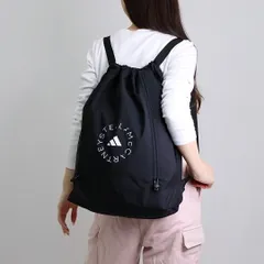 アディダスバイステラマッカートニー ADIDAS BY STELLA MCCARTNEY バックパック リュックサック ジムサック JJ4693 BLACK/WHITE