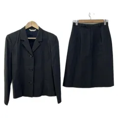 NEW YORKER(ニューヨーカー) スカートスーツ レディース - ダークグレー 薄手/肩パッド