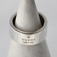 【研磨済】 GUCCI ロゴ リング SV925 シルバー 12.6号 指輪 グッチ