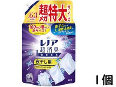 P&G レノア 超消臭1WEEK 柔軟剤 夜干し用 アクアナイトシャボンの香り 詰め替え 2060ml