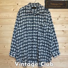 Vintage Club ヴィンテージクラブ 薄手 パターン 柄シャツ