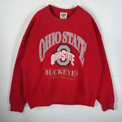 古着 リースポーツ Lee SPORT USA製 スウェット オハイオステイト バックアイズ クルーネック NUTMEG XL  レッド メンズ