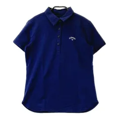 サイズ：M CALLAWAY キャロウェイ  半袖ポロシャツ シアサッカー  ネイビー系 [240101404738] ゴルフウェア レディース ストスト