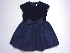 イルグッフォ il gufo マメール アウトレット 子供服 女の子 3歳 約 90cm 95cm ベビー服 半袖 フォーマル ドレス ワンピース 発表会 結婚式 パーティー 黒 紺 秋 冬 ★4 冬服 ガールズ キッズ ベビー 【中古】
