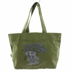⭐極美品⭐HUNTING WORLD トートバッグ カーキ キャンバス×レザー 楽天