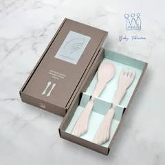 【メール便配送】レアーレ Reale デザートセット(キッズ カトラリー セット スプーン フォーク 離乳食 手づかみ食べ 出産祝い かわいい)