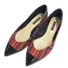 FABIO RUSCONI ファビオ ルスコーニ  パンプス チェック レッド系 36 レディース [240101438014]