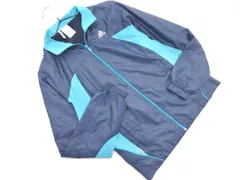 adidas アディダス ロゴ トラック ジャケット sizeS/濃紺x水色 ■◇ メンズ