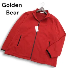 【新品 未使用】 Golden Bear ゴールデンベア 秋冬 裏起毛★ ニット フリース ジャケット Sz.4L メンズ 大きいサイズ