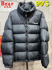 90'S Bear USA ヌプシ型 ダウンジャケット 黒 M ベアー ブラック