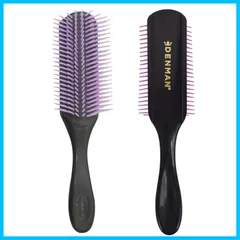 【人気商品】1) (x 1個 ヘアブラシ ブラック×パープル ブラシ トリコインダストリーズ インダストリーズ トリコ デンマンのサムネイル