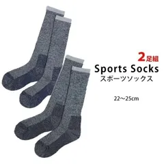 スキーソックス レディース メンズ 兼用　大人用 くつ下 スポーツソックス スキーウェア 靴下 2足組セット 遠赤加工 冬 2P
