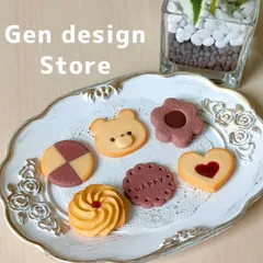 ☆樹脂粘土　チョコレートモチーフクッキー ６個セット☆　フェイクスイーツ　食品サンプル　ハンドメイド　インテリア　おままごと