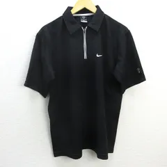 G□ナイキ/NIKE 半袖ポロシャツ/ゴルフウエア【L】黒/men's/134【中古】□ - メルカリ