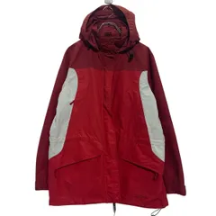 L.L.Bean ナイロン ジャケット エルエルビーン S レディース レッド ホワイト フルジップ アウトドア 古着卸 アメリカ仕入 a610-6891のサムネイル
