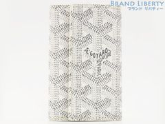 【未使用】ゴヤール　GOYARD　ヘリボーン　サン ミッシェル　6連 キーケース　キーリング　キーホルダー　ホワイト　APM118 50
