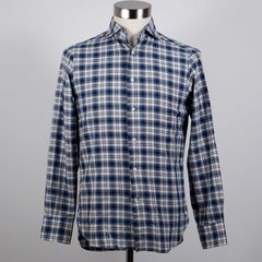 【美品】BEAMS F（ビームス エフ）　イタリア製　ワイドカラーシャツ Size:M