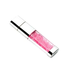 USBメモリ 可愛い クリスタルメモリ16GB ラインストーンUSB 防水フラッシュドライブ - ローズレッド/ホワイト/パープル/ライトブルー 4色 軽量 ギフト対応 優雅なデザイン 防水メモリ (16GB, ローズレッド) 1