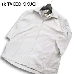 【新品 未使用】 tk TAKEO KIKUCHI タケオキクチ フェイク スウェード オーバーサイズ ブルゾン ジャケット Sz.S メンズ 灰のサムネイル