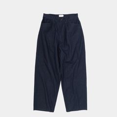 【新品】STILL BY HAND（スティルバイハンド）10oz Denim Wide Tapered Pants DN02231 DARK NAVY / size 46