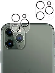 JACRON 対応 iPhone11ProMax 6.5インチ/iPhone 5.8インチ用 レンズフィルム 2枚入りAGC旭硝子素材-高品質 カメラカバー 強化ガラス 保護フィルム 液晶 高透過率 気泡ゼロ 防爆裂(OIV-2HD-AD674)