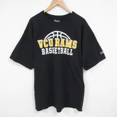 XL/古着 チャンピオン champion 半袖 ブランド Tシャツ メンズ バスケットボール 大きいサイズ コットン クルーネック 黒 ブラック 25jun19