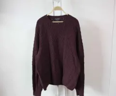 N ー 9872 /ブルックス・ブラザーズ 正規品 メンズ ケーブル編み ニット セーター L